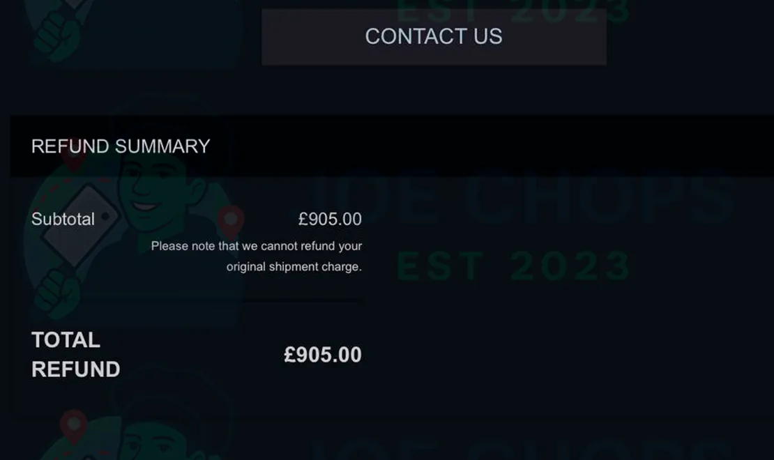 Ray-Ban Order Success